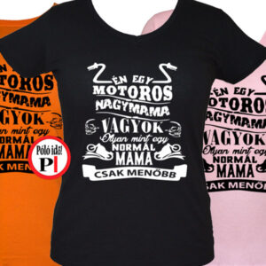 mama motoros póló családi