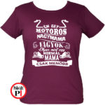 mama motoros póló családi burgundi