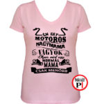 mama motoros póló családi pink
