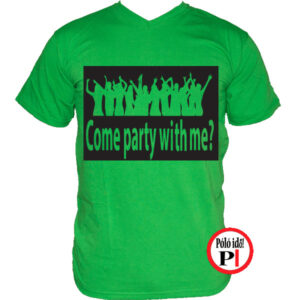 Férfi Party póló zöld