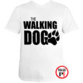 walking dog kutyás póló férfi fehér