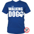 walking dog kutyás póló férfi kék