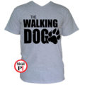walking dog kutyás póló férfi szürke