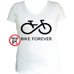 női bike forever biciklis póló fehér