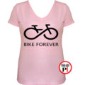 női bike forever biciklis póló pink