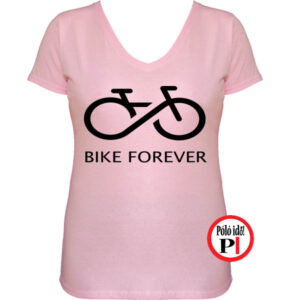 női bike forever biciklis póló pink