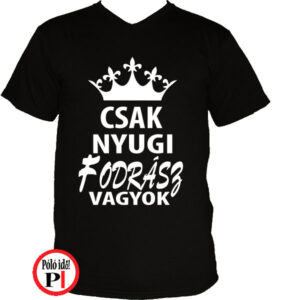 fodrász póló csak nyugi férfi kék