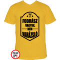 fodrász póló nem varázsló férfi citrom