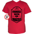 fodrász póló nem varázsló férfi piros