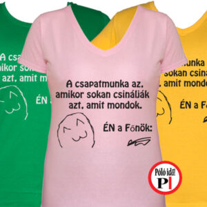 főnök póló női