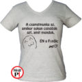 főnök póló női szürke