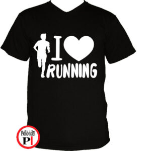 futópóló férfi i love running fekete