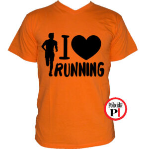 futópóló férfi i love running narancs