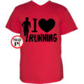 futópóló férfi i love running piros
