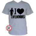 futópóló férfi i love running szürke