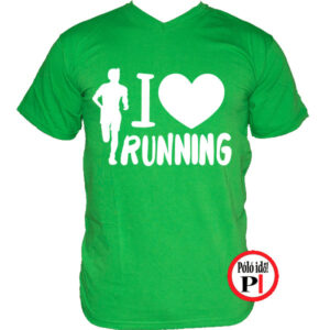 futópóló férfi i love running zöld