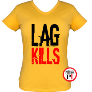 lag kills női gamer póló citrom