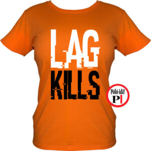 lag kills női gamer póló narancs