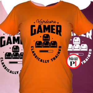 hardcore női gamer póló
