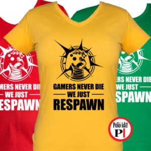 never die női gamer póló