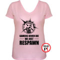 never die női gamer póló pink