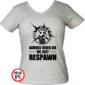 never die női gamer póló szürke