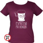 Espresso Patronum Harry Potter póló női burgundi