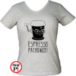 Espresso Patronum Harry Potter póló női szürke