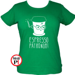 Espresso Patronum Harry Potter póló női zöld