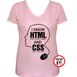 html and css női póló pink