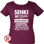 kamionos póló tökéletes női burgundi