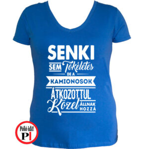 kamionos póló tökéletes női kék