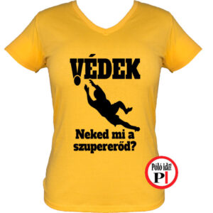 női kapus kézilabda póló citrom