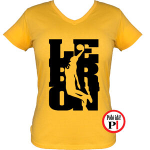 női lebron mez kosaras póló citrom