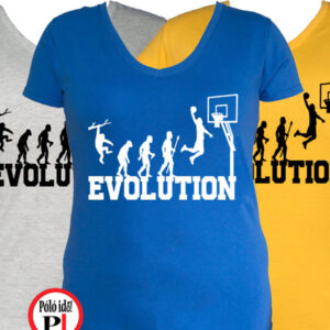 női kosárlabda evolúció póló