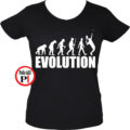 női evolúció teniszpóló fekete