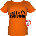 női evolúció teniszpóló narancs