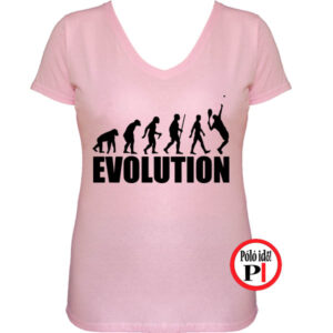 női evolúció teniszpóló pink