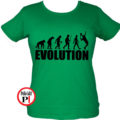 női evolúció teniszpóló zöld