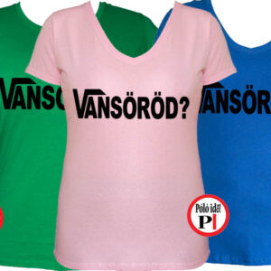 női vicces vansöröd póló