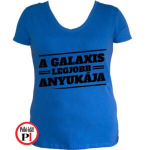 anya póló galaxis legjobb anyukája kék