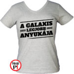 anya póló galaxis legjobb anyukája szürke