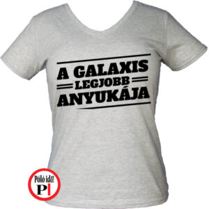 anya póló galaxis legjobb anyukája szürke