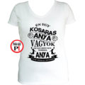anya póló kosaras anya vagyok fehér
