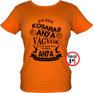 anya póló kosaras anya vagyok narancs