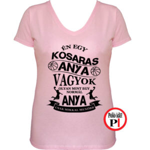 anya póló kosaras anya vagyok pink