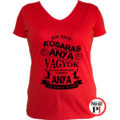 anya póló kosaras anya vagyok piros