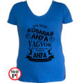 anya póló kosaras anya vagyok kék