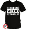 apa póló hercegnő védő szolgálat fekete
