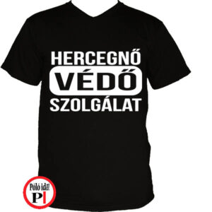 apa póló hercegnő védő szolgálat fekete